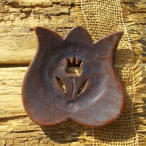 Tulipános szappantartó - otthon & életmód - fürdőszoba - szappantartó - Meska.hu