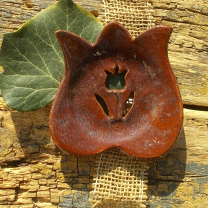 Tulipános szappantartó - otthon & életmód - fürdőszoba - szappantartó - Meska.hu