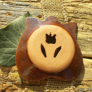 Tulipános szappantartó - otthon & életmód - fürdőszoba - szappantartó - Meska.hu