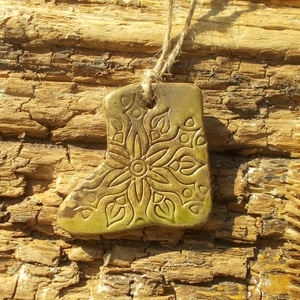 3 db mázas karácsonyfadísz  - karácsony - karácsonyi lakásdekoráció - karácsonyfadíszek - Meska.hu