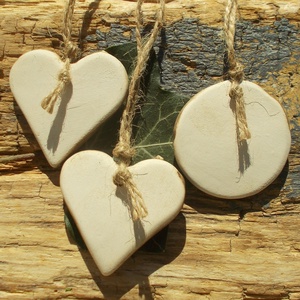 3 db mázas karácsonyfadísz  - karácsony - karácsonyi lakásdekoráció - karácsonyfadíszek - Meska.hu