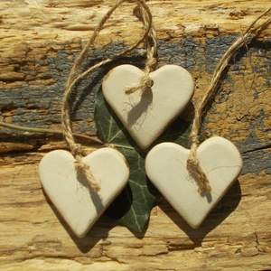 3 db mázas karácsonyfadísz  - karácsony - karácsonyi lakásdekoráció - karácsonyfadíszek - Meska.hu