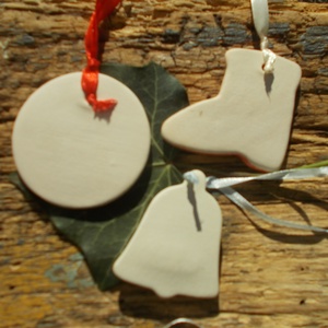 3 db mázas karácsonyfadísz  - karácsony - karácsonyi lakásdekoráció - karácsonyfadíszek - Meska.hu