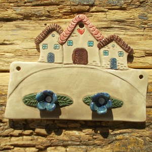 Virágos törölközőakasztó  - otthon & életmód - dekoráció - fali és függő dekoráció - fali kulcstartó - Meska.hu