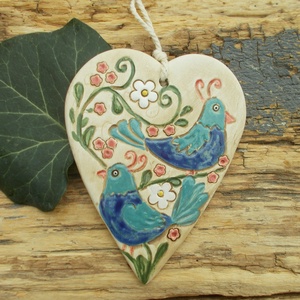 Madárkák, falikép - otthon & életmód - dekoráció - kép & falikép - táblakép - Meska.hu