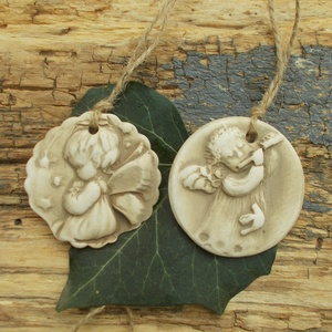 2 db Vintage karácsonyfadísz.  - karácsony - karácsonyi lakásdekoráció - karácsonyfadíszek - Meska.hu