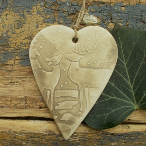 3 db Vintage akasztható dísz.  - karácsony - karácsonyi lakásdekoráció - karácsonyfadíszek - Meska.hu