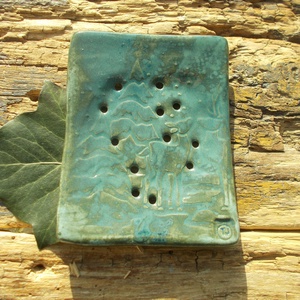 Szappantartó őzikével - otthon & életmód - fürdőszoba - szappantartó - Meska.hu