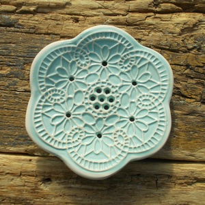 Tenyérnyi szappantartó, Otthon & Életmód, Fürdőszoba, Szappantartó, Kerámia, MESKA