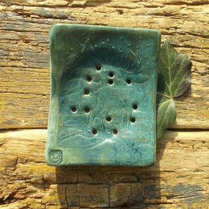 Szappantartó őzikével, Otthon & Életmód, Fürdőszoba, Szappantartó, Kerámia, MESKA