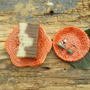 Tenxérnyi szappantartó szappantartó  + gyűrűtartó - otthon & életmód - fürdőszoba - szappantartó - Meska.hu