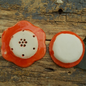 Tenxérnyi szappantartó szappantartó  + gyűrűtartó - otthon & életmód - fürdőszoba - szappantartó - Meska.hu