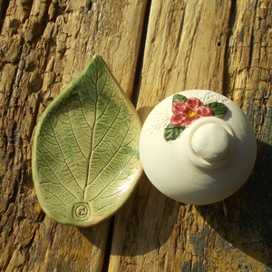 Virágos párologtató szett. - otthon & életmód - gyertya, illat, aroma - párologtató - Meska.hu