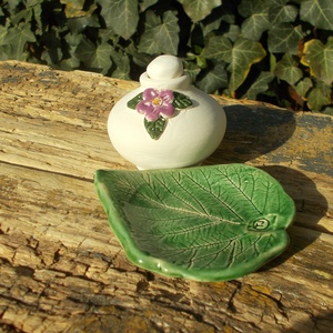 Virágos párologtató szett. - otthon & életmód - gyertya, illat, aroma - párologtató - Meska.hu