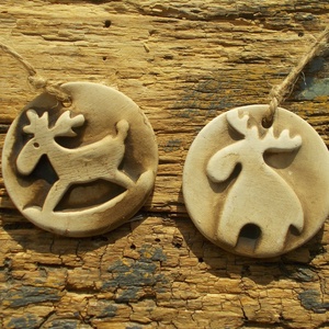 4 db Vintage karácsonyfadísz.  - karácsony - karácsonyi lakásdekoráció - karácsonyfadíszek - Meska.hu