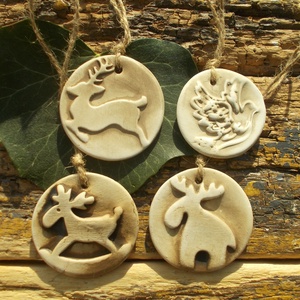 4 db Vintage karácsonyfadísz.  - Meska.hu