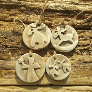 4 db Vintage karácsonyfadísz.  - Meska.hu