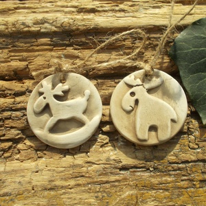 4 db Vintage karácsonyfadísz.  - karácsony - karácsonyi lakásdekoráció - karácsonyfadíszek - Meska.hu