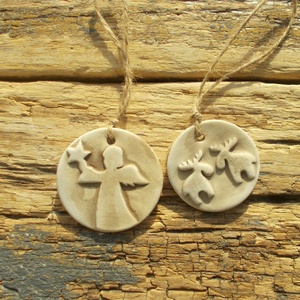 4 db Vintage karácsonyfadísz.  - karácsony - karácsonyi lakásdekoráció - karácsonyfadíszek - Meska.hu