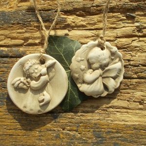 2 db Vintage karácsonyfadísz.  - Meska.hu