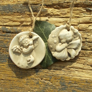 2 db Vintage karácsonyfadísz.  - karácsony - karácsonyi lakásdekoráció - karácsonyfadíszek - Meska.hu