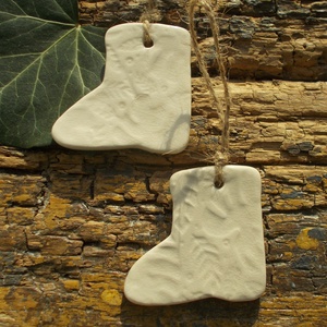 3 db mázas karácsonyfadísz  - karácsony - karácsonyi lakásdekoráció - karácsonyfadíszek - Meska.hu