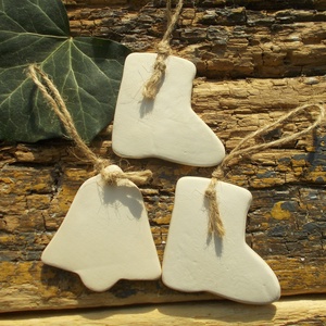 3 db mázas karácsonyfadísz  - karácsony - karácsonyi lakásdekoráció - karácsonyfadíszek - Meska.hu