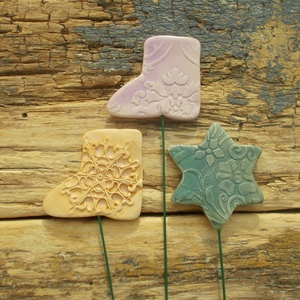 Tűzhetö díszek, Karácsony, Karácsonyi lakásdekoráció, Karácsonyfadíszek, Kerámia, MESKA