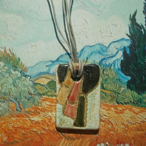 Színes nyaklánc - ékszer - nyaklánc - medálos nyaklánc - Meska.hu