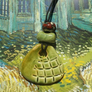 Zöld nyaklánc - ékszer - nyaklánc - medálos nyaklánc - Meska.hu