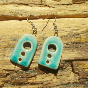 Antikolt türkizfülbevaló - Meska.hu