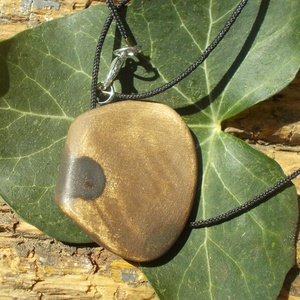 Barna nyaklánc - ékszer - nyaklánc - medálos nyaklánc - Meska.hu