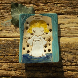 Angyalkás  szappantartó - Meska.hu