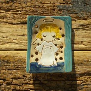 Angyalkás  szappantartó - otthon & életmód - fürdőszoba - szappantartó - Meska.hu