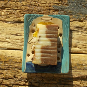 Angyalkás  szappantartó - otthon & életmód - fürdőszoba - szappantartó - Meska.hu