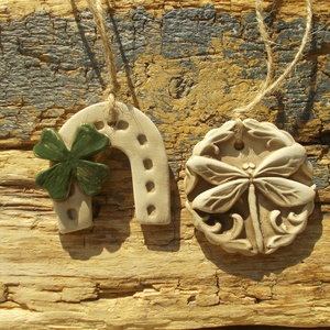 2 db Vintage karácsonyfadísz.  - Meska.hu