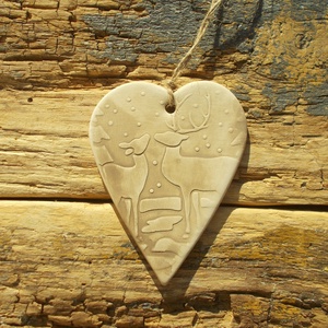 3 db Vintage akasztható dísz.  - karácsony - karácsonyi lakásdekoráció - karácsonyfadíszek - Meska.hu