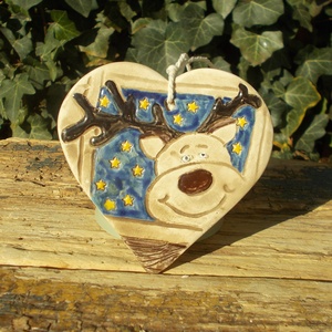 Rudolf :), Otthon & Életmód, Dekoráció, Kép & Falikép, Táblakép, Kerámia, MESKA