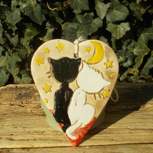 Vidám cicák, falikép, Otthon & Életmód, Dekoráció, Kép & Falikép, Táblakép, Kerámia, MESKA