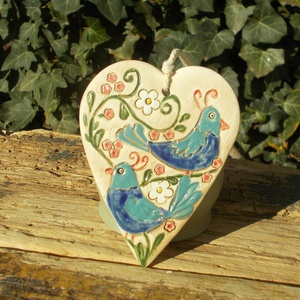 Madárkák, falikép - otthon & életmód - dekoráció - kép & falikép - táblakép - Meska.hu