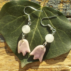 Tulipános fülbevaló - ékszer - fülbevaló - lógó fülbevaló - Meska.hu