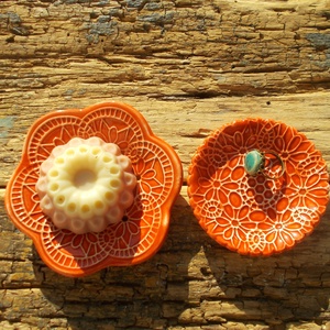 Tenxérnyi szappantartó szappantartó  + gyűrűtartó - otthon & életmód - fürdőszoba - szappantartó - Meska.hu