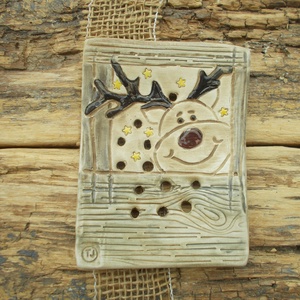 Szappantartó rénszarvassal - otthon & életmód - fürdőszoba - szappantartó - Meska.hu