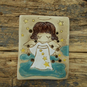 Angyalkás  szappantartó - Meska.hu