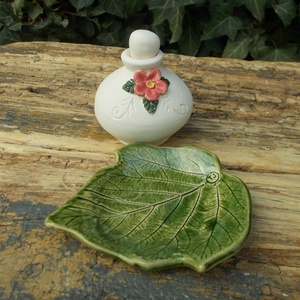 Virágos párologtató szett. - otthon & életmód - gyertya, illat, aroma - párologtató - Meska.hu