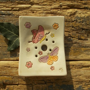 Pillangós szappantartó - Meska.hu