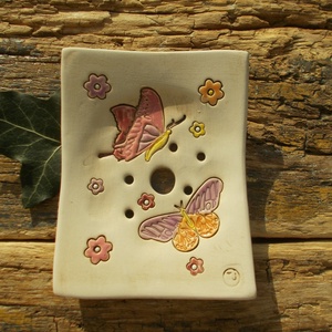 Pillangós szappantartó - otthon & életmód - fürdőszoba - szappantartó - Meska.hu