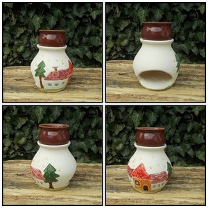 Párologtató apró házakkal - otthon & életmód - gyertya, illat, aroma - mécses és mécsestartó - Meska.hu