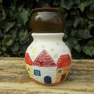 Párologtató apró házakkal - Meska.hu