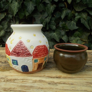 Párologtató apró házakkal - otthon & életmód - gyertya, illat, aroma - mécses és mécsestartó - Meska.hu